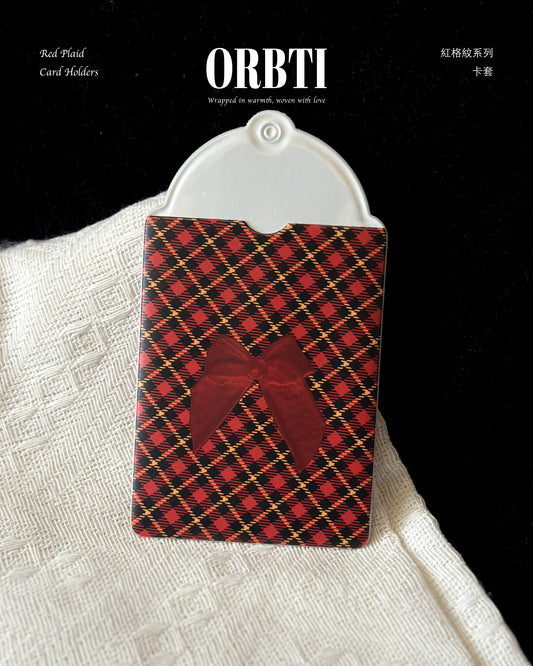 紅格紋系列｜紅格紋卡套