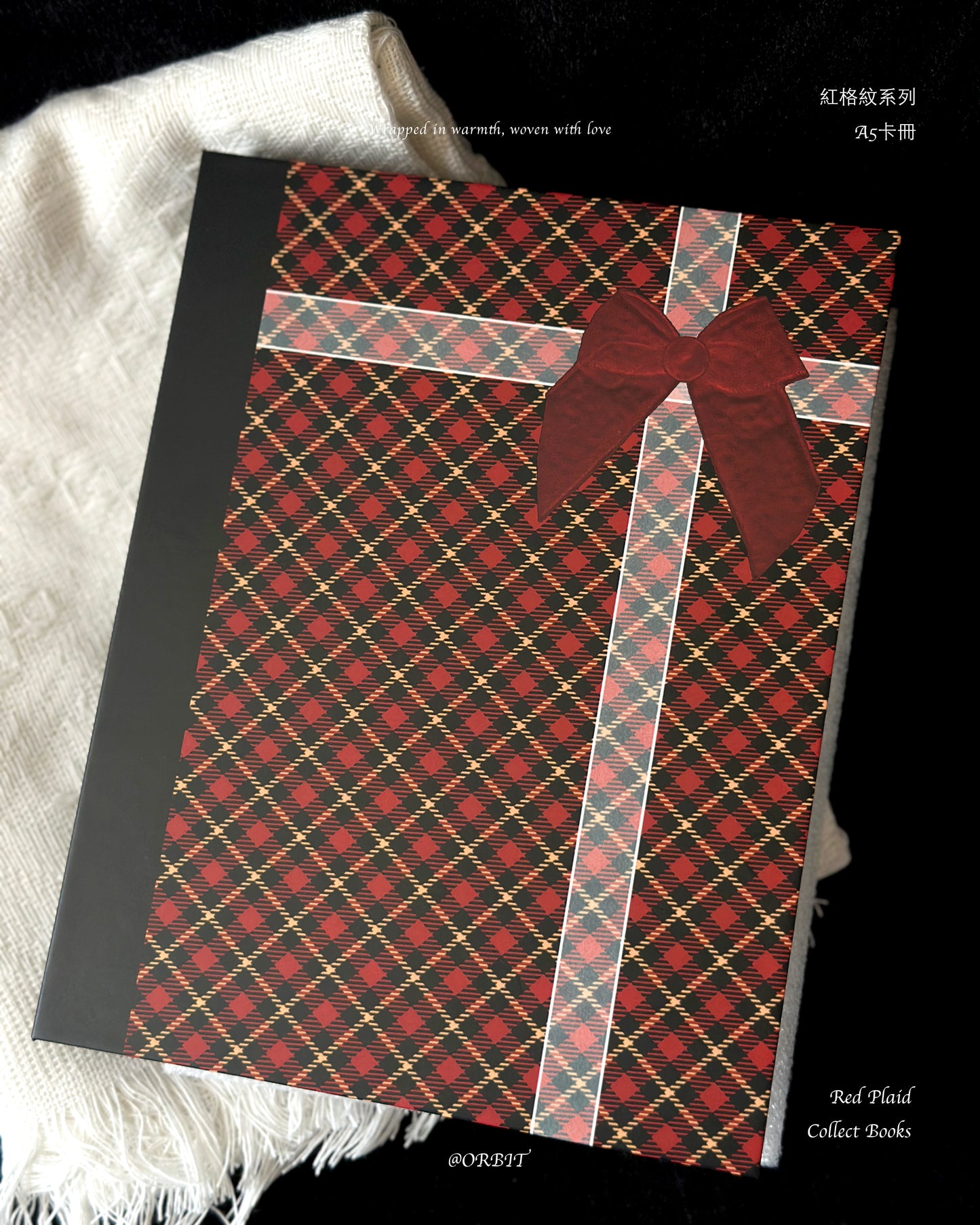 紅格紋系列｜紅格紋A5卡冊