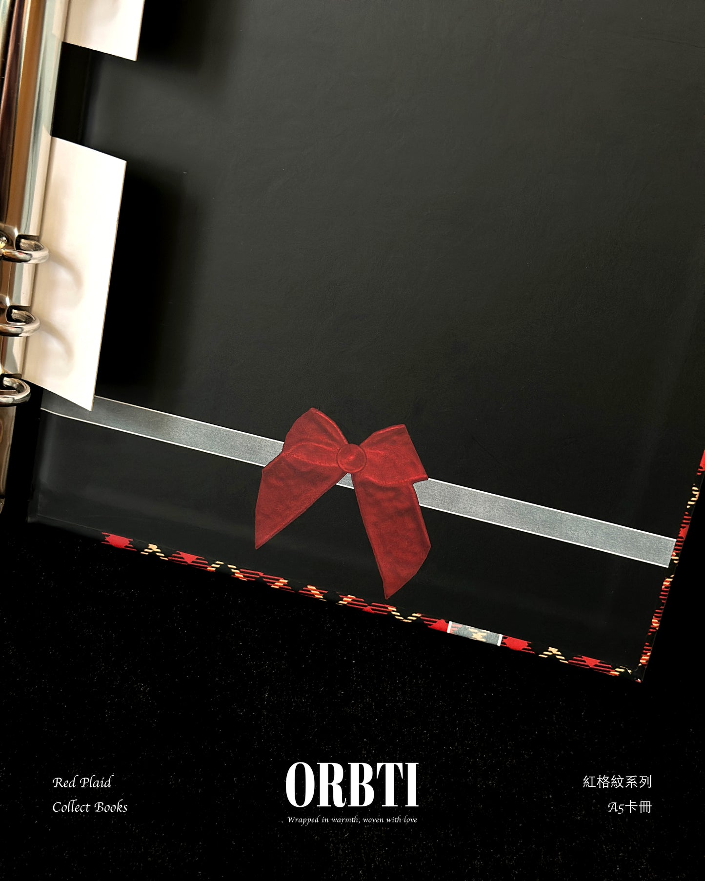 紅格紋系列｜紅格紋A5卡冊