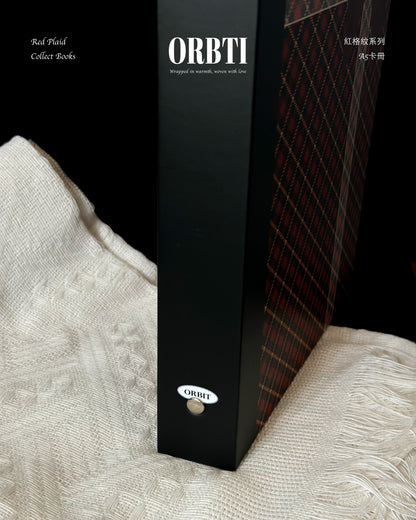 紅格紋系列｜紅格紋A5卡冊